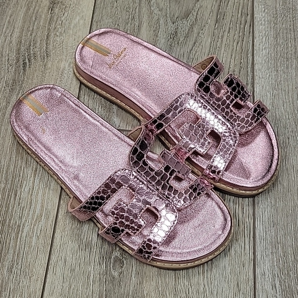 Sam Edelman Size 4 Lilac Metallic Valeri Mini Sandals